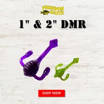 Text and fishing rod images on a white background, with a red button labeled 'SHOP NOW'.