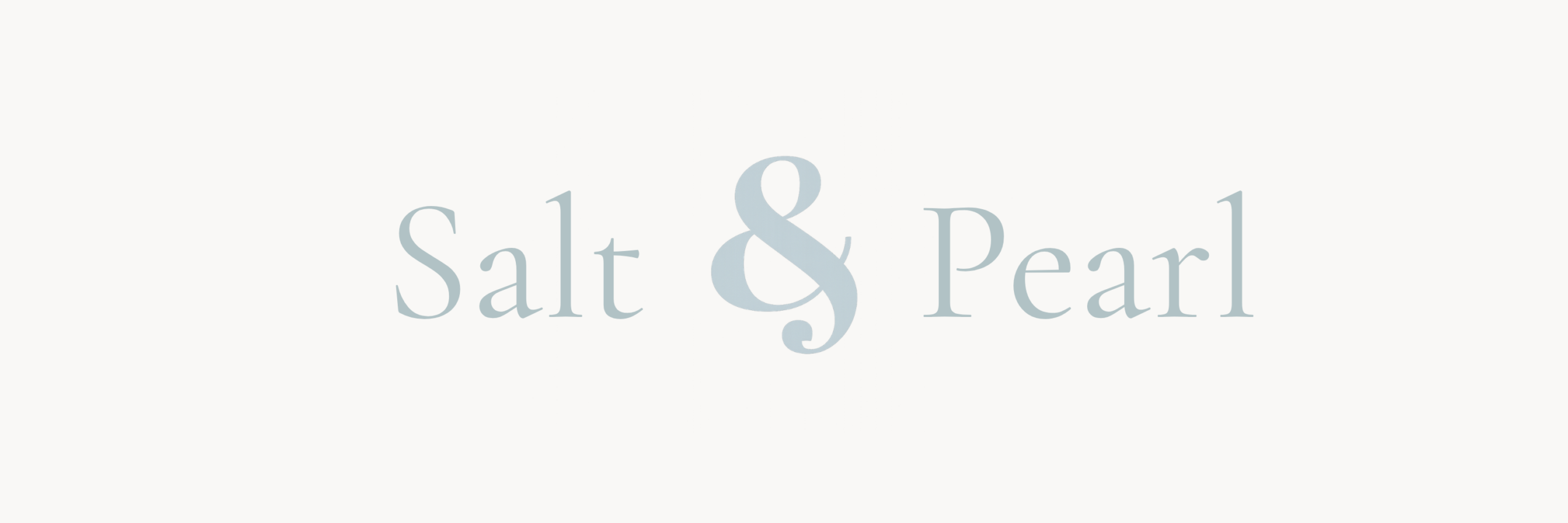 Text reading 'Salt & Pearl' on a white background.